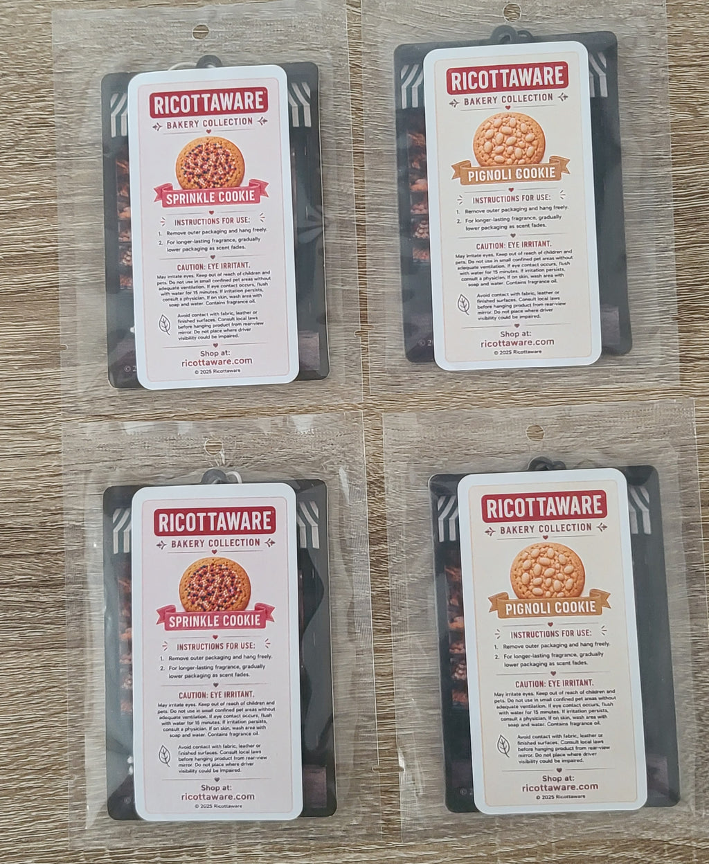 Bakery Scented Air Diffusers - 4 Pack Mixed