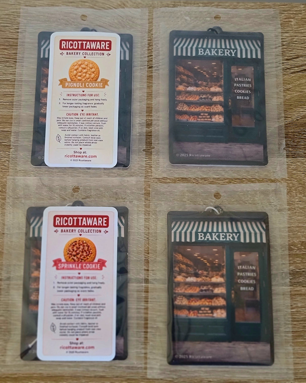 Bakery Scented Air Diffusers - 4 Pack Mixed
