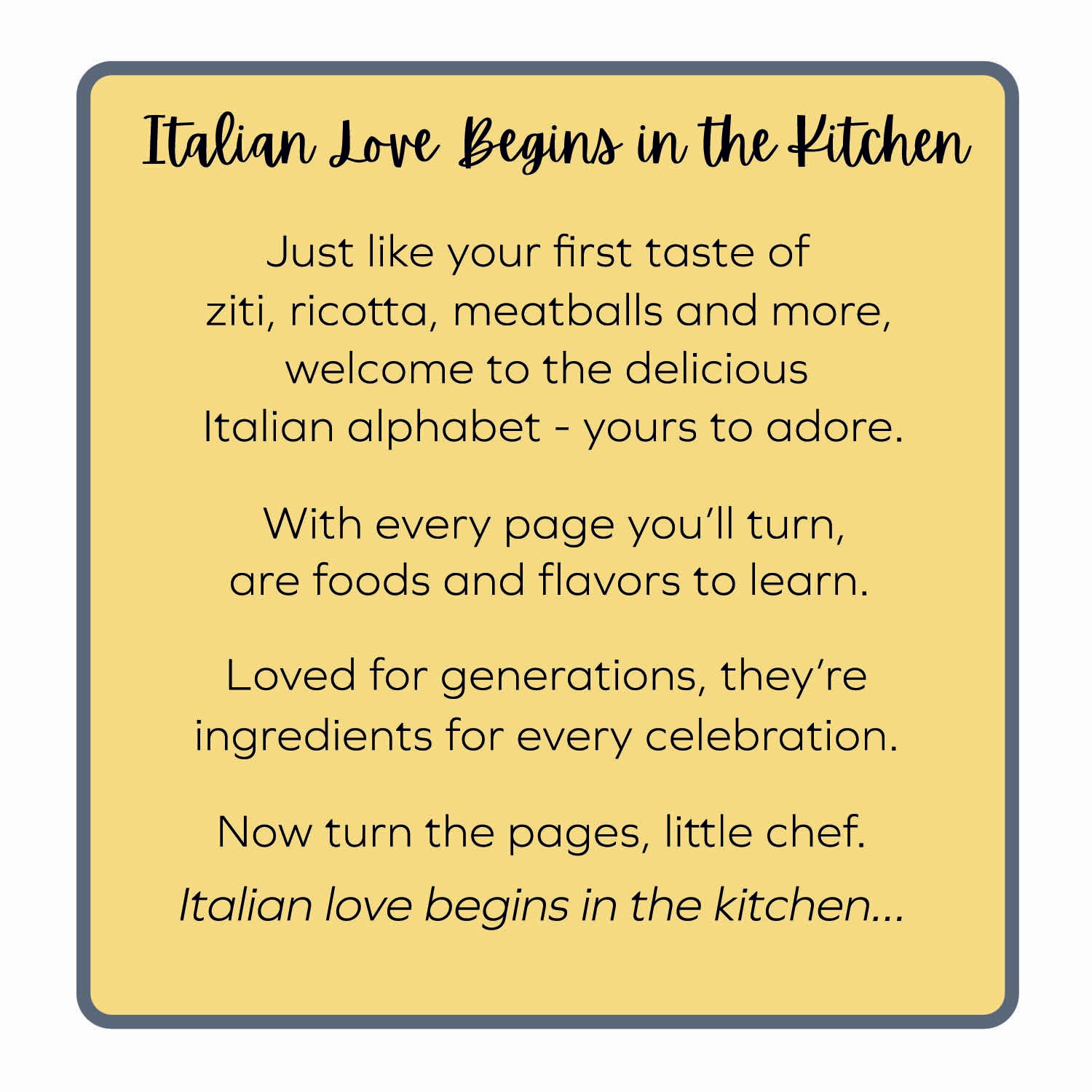 My First Taste of Italy - Children's Gift Box Set